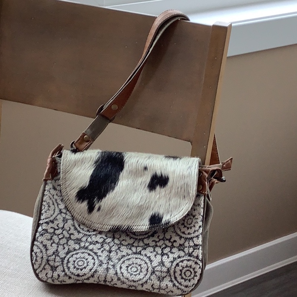 Myra cowhide bag, smoke free home, clean lightly used